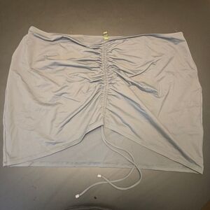 Skims Swim Rouched Mini Skirt